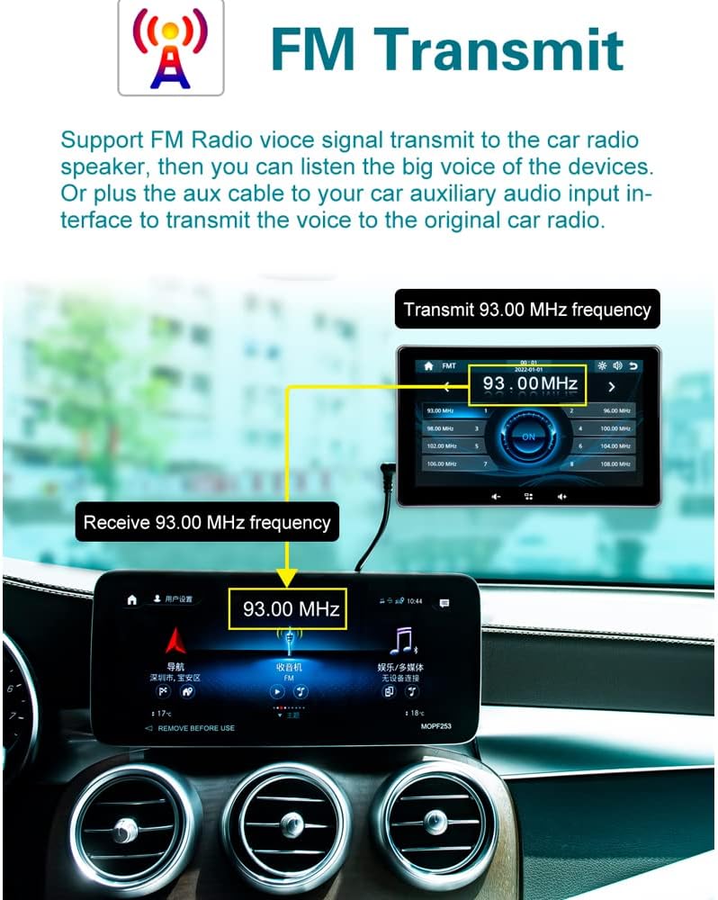 7 Inch Touchscreen Monitor with Bluetooth Car Stereo O33530