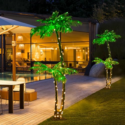 5Ft 121 LED Light Up Artificial Palm Tree A54722