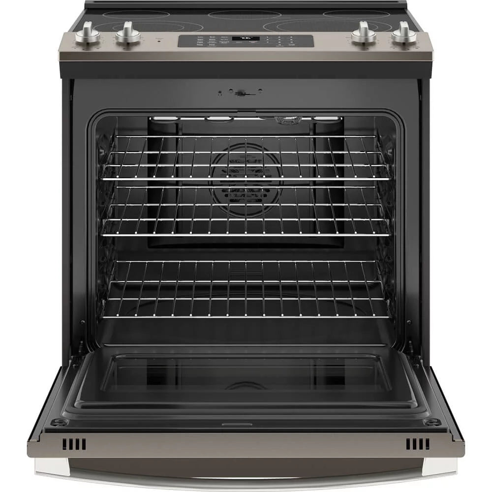 White Slide In Electric Range S604