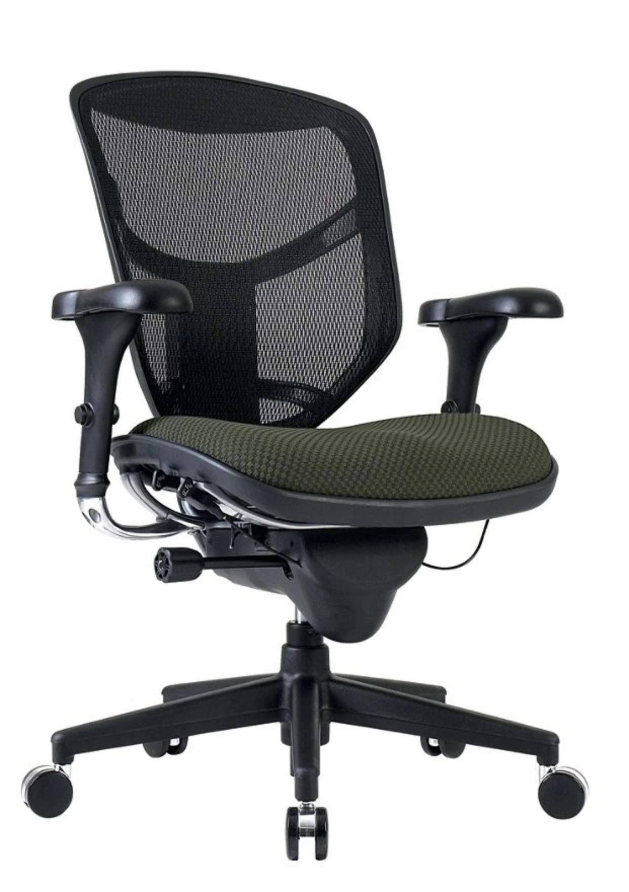 Olive Black Ergonomic Mesh Fabric Mid-Back Chair J7132