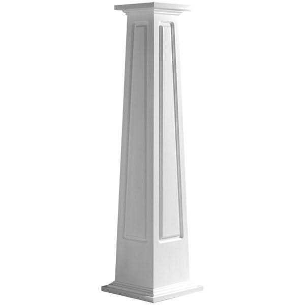 72x22 H x 11.63x22 W Square Tapered Raised Panel Post L73672