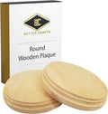 Natural Pine Unfinished Wood Plaque 5 Inch 2 Pcs S92339