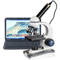 40X-1000X LED Coarse Fine Focus Student Microscope with 3MP USB Camera X721