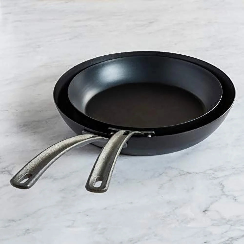 Blue Steel 2 Piece Fry Pan Set, 10-Inch & 12-Inch C512767