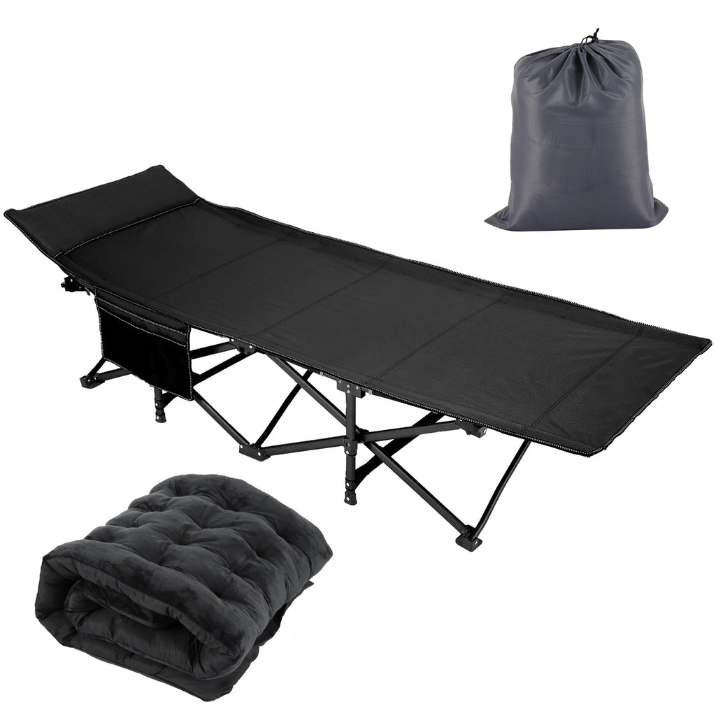 Portable Folding Bed with Removable Thick Mattress and Carry Bag D43670