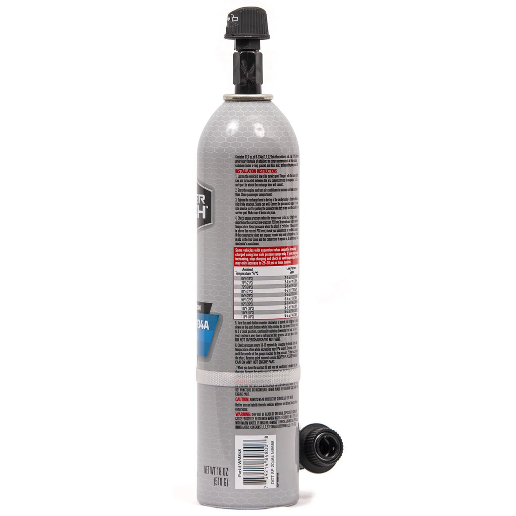 18 oz Automotive Refrigerant with Reusable Hose and Gauge N77625