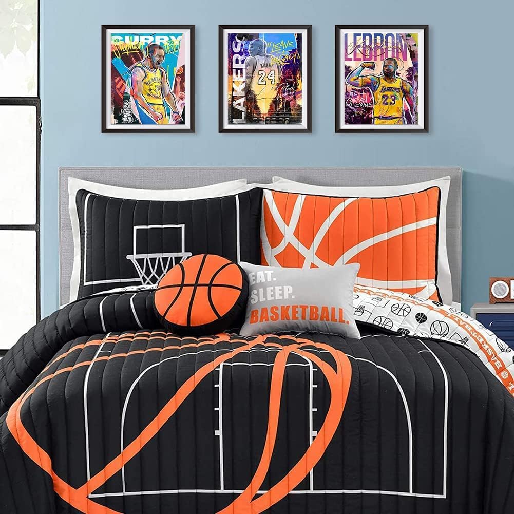 Set of 9 Unframed 8"x10" Basketball Sports Poster D9358