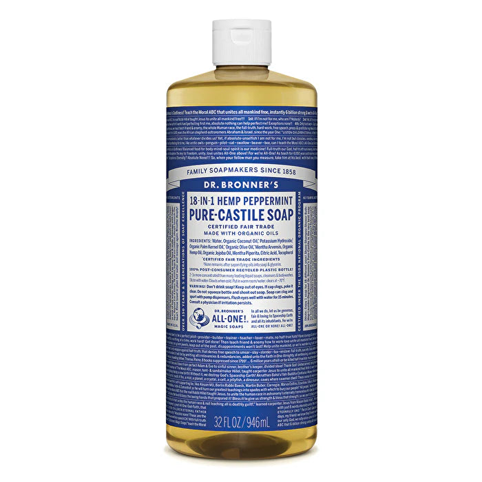 Peppermint Pure-Castile Soap Liquid 946ml B343