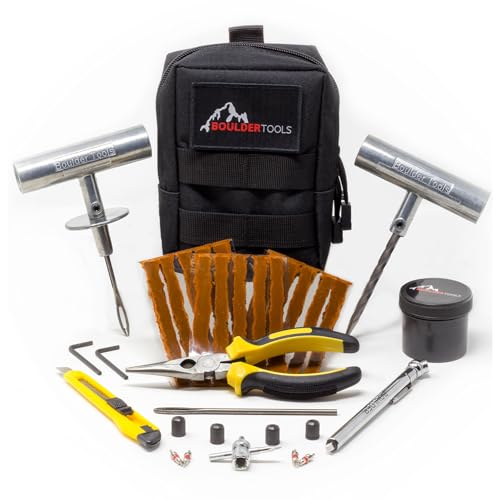 Compact Tire Repair Kit with Molle Storage Pouch L6909
