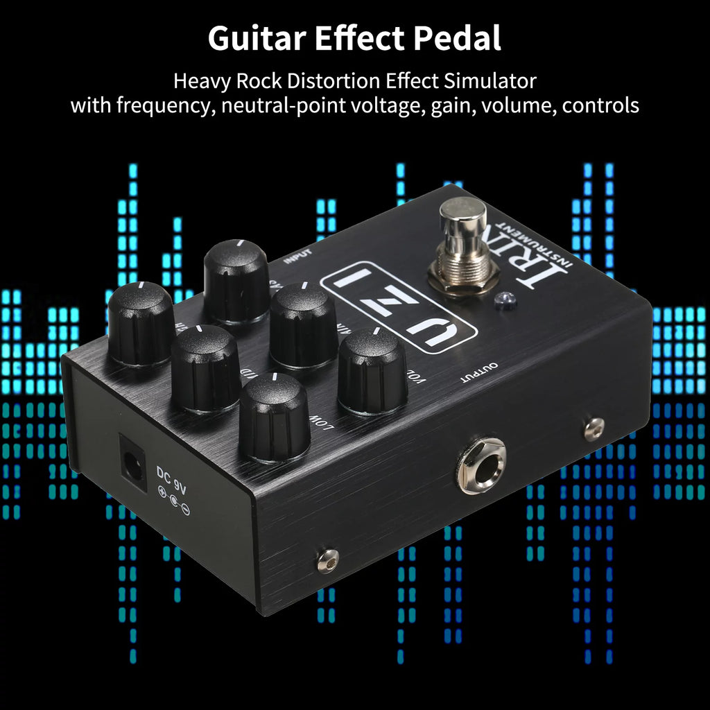 Guitar Heavy Distortion Effect Simulator Pedal R6623