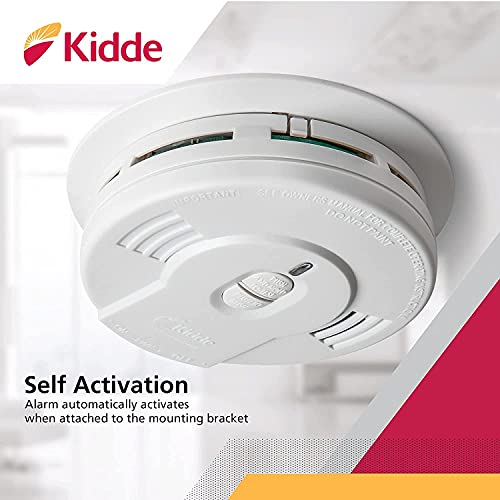 10-Year Battery Powered Smoke Detector with LED Warning Light M638