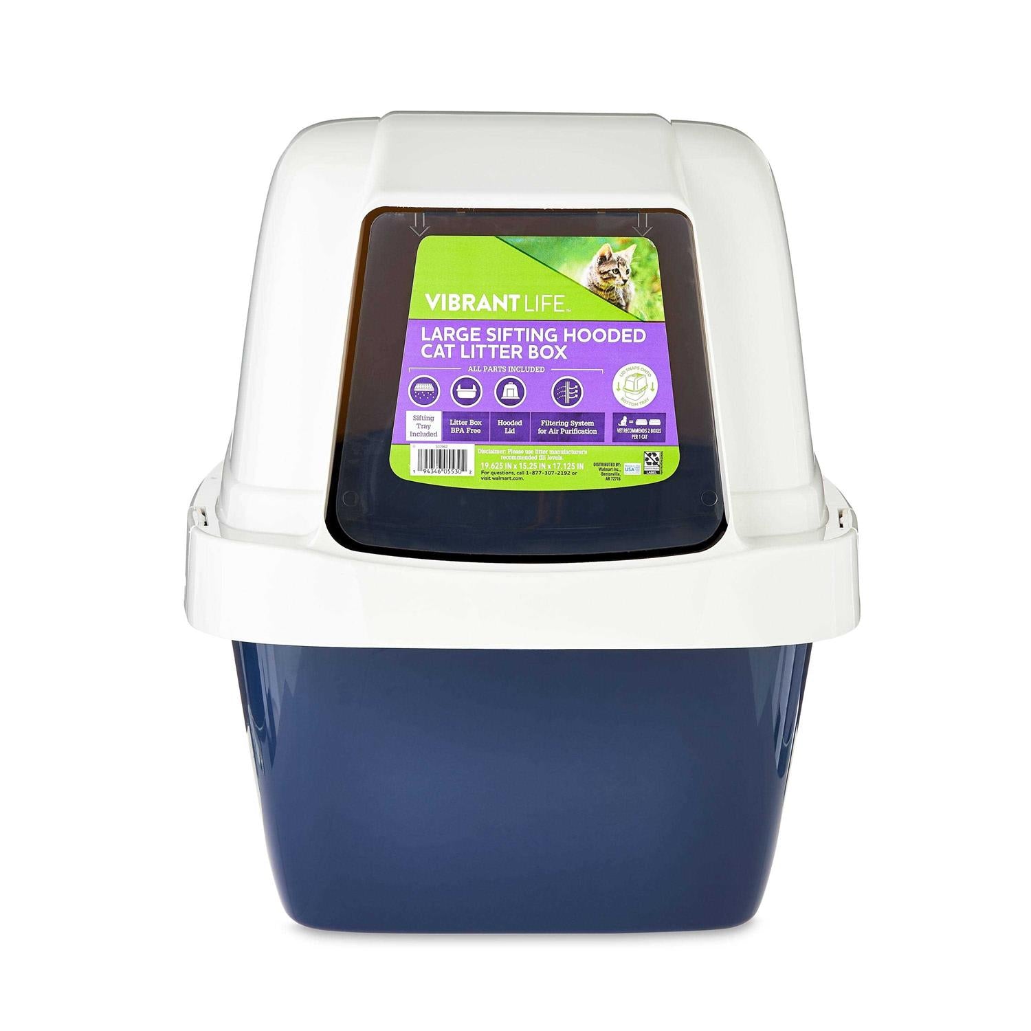 Large Sifting Hooded Cat Litter Box W90918