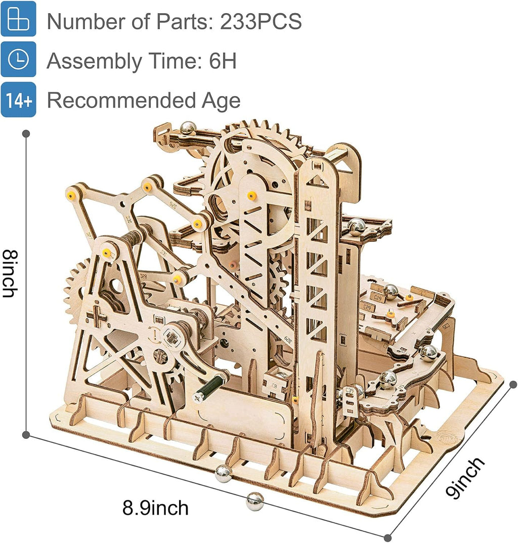 3D Wooden Marble Run Puzzle Craft Toy DIY Model Building Kits L9204