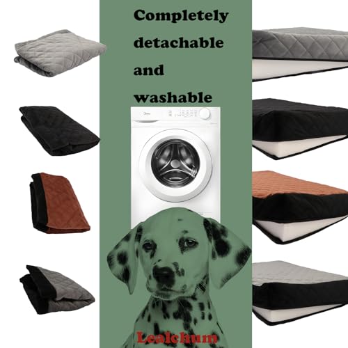 Large Dog Car Seat with Memory Foam Cushion and Storage Pockets (Black) U950707
