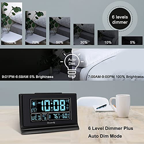 Auto Set Digital Alarm Clock with 5 Inch Large Display M238