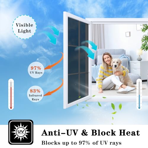 Black 23.62Inch X 13.1Feet Window Privacy Film N194044