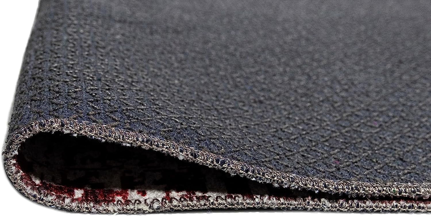 Washable Area Rug Low Profile Persian Runner Anti Slip Backing Foldable Carpet S25185