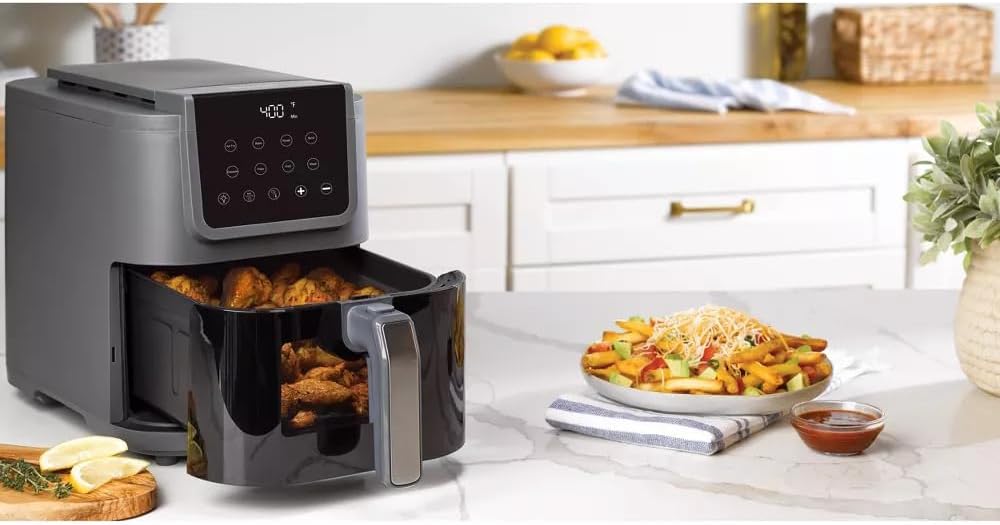4-in-1 5qt Compact Air Fryer with Digital Touchscreen M604