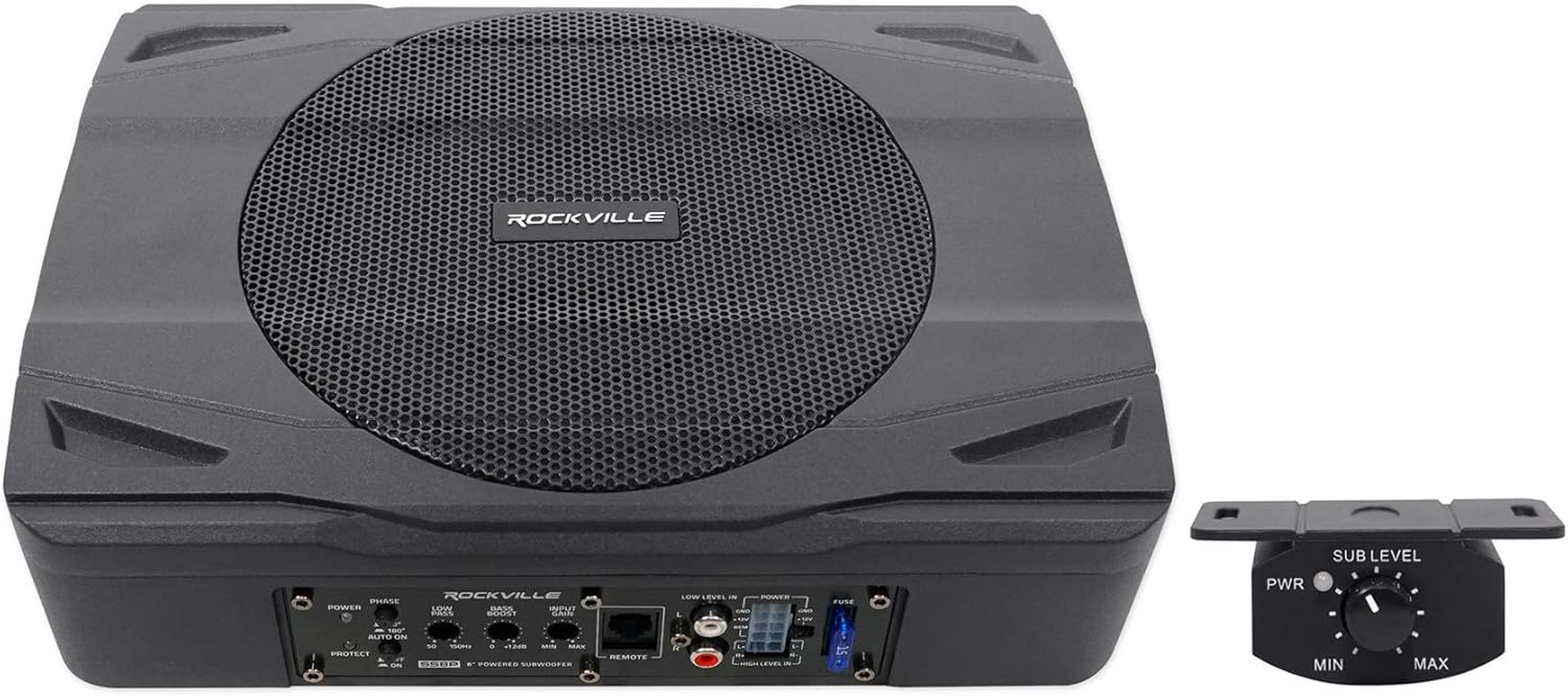 400 Watt Slim Powered Car Subwoofer S44516