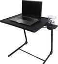 Adjustable Folding TV Tray Table with 6 Height Adjustments E981487