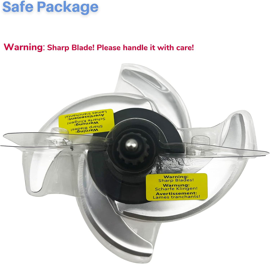 Replacement Blade for Ninja 64-oz 72-oz Food Processor Bowl Chopping Blade D978