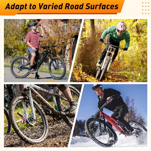 24/26x1.95 Inch Folding Bicycle Tire with Bike Tubes and Tire Levers (2 Packs) E711