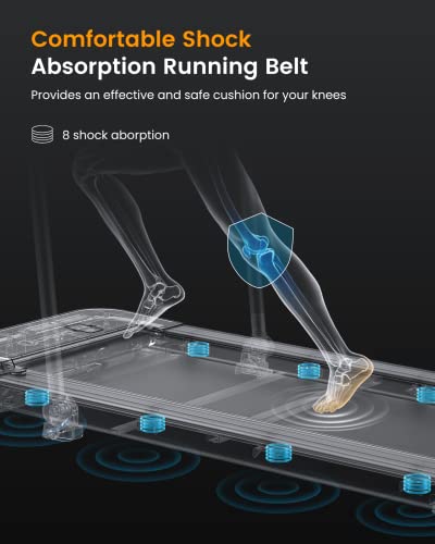 2 in 1 Under Desk Treadmill, 2.5HP Folding Electric Treadmill with Remote Control J989104