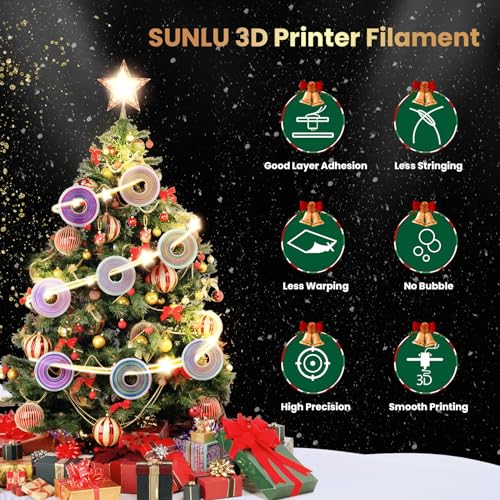 Silk Rainbow PLA+ 3D Printer Filament, Multicolor, 1kg G519