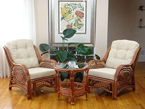 Natural Rattan Wicker Armchair with Cushion U5406
