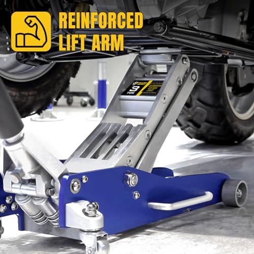 3 Ton Aluminum Floor Jack, 6600 lbs Capacity C499