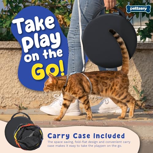 Outdoor Cat Enclosure - Portable Catio Playground Tent & Tunnels H5160