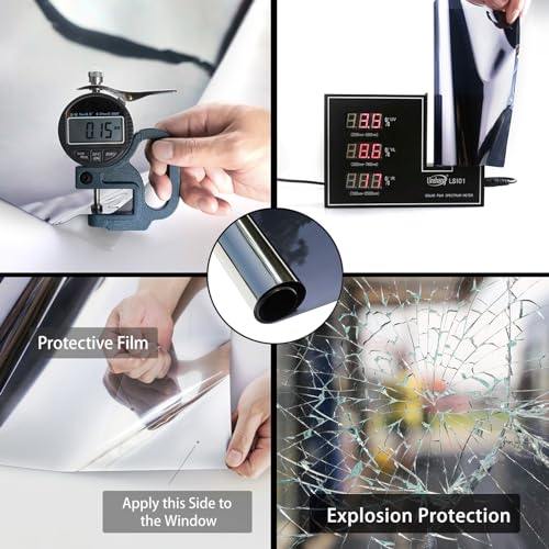 Black 23.62Inch X 13.1Feet Window Privacy Film N194044