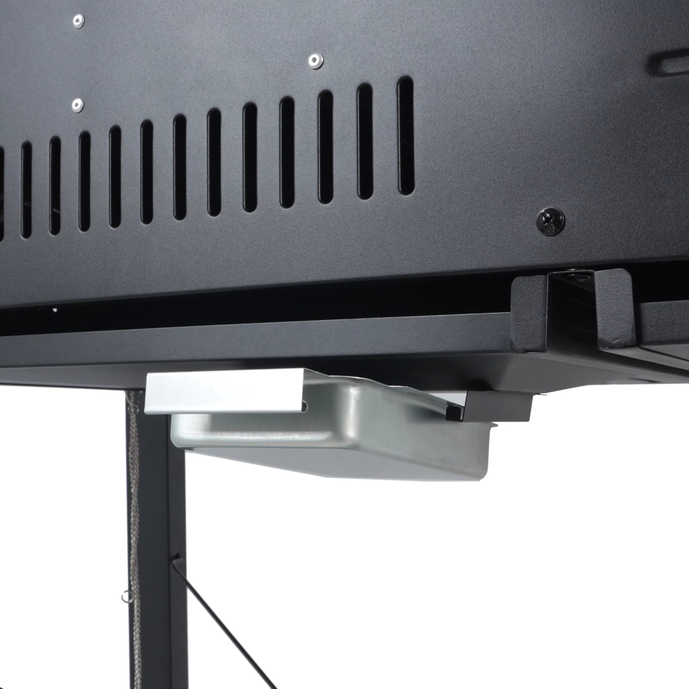 Dual Fuel Gas & Charcoal Combo Grill, Black with Stainless F107448