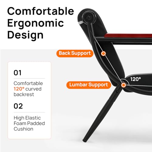 Black PU Leather Waiting Room Bench with Wooden Armrest V30646