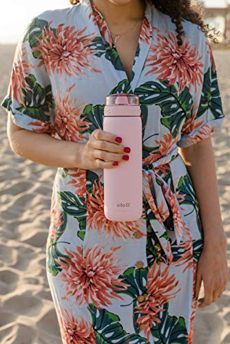 32oz Stainless Steel Water Bottle with Straw and Carry Handle W64741