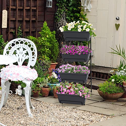Brick Red 4 Tier Raised Garden Bed M77852
