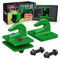 3/8" Forged Steel Bolt On Grab Hook with Backer Plate, Green P36409