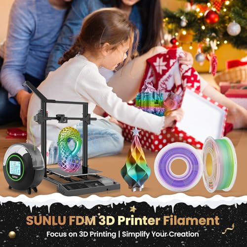 Silk Rainbow PLA+ 3D Printer Filament, Multicolor, 1kg G519