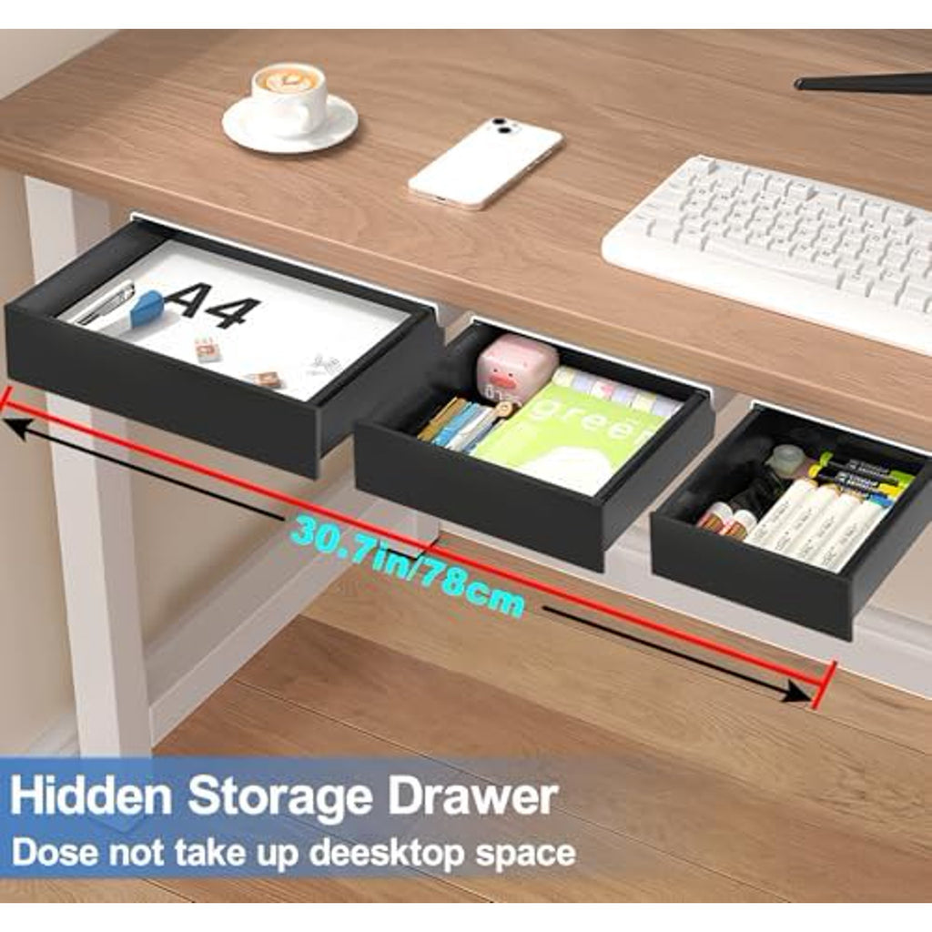 3 Pack Slide Out Desk Drawers, Black V240285