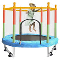 55'' Small Trampoline with Safety Enclosure Net H744712