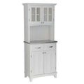 White 2 Door Panel Hutch Buffet Y485