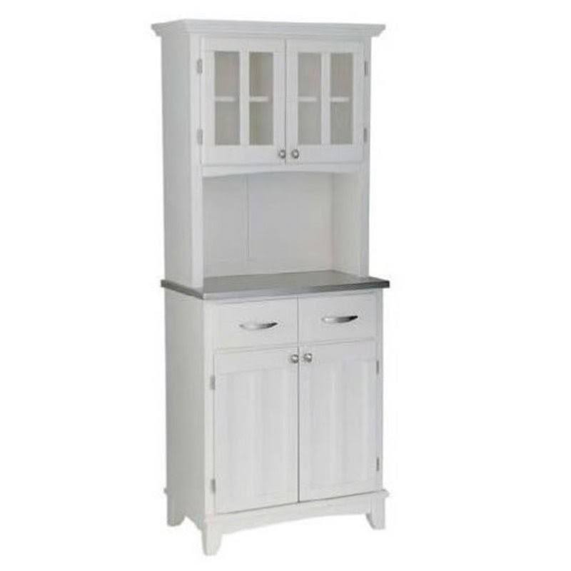 White 2 Door Panel Hutch Buffet Y485
