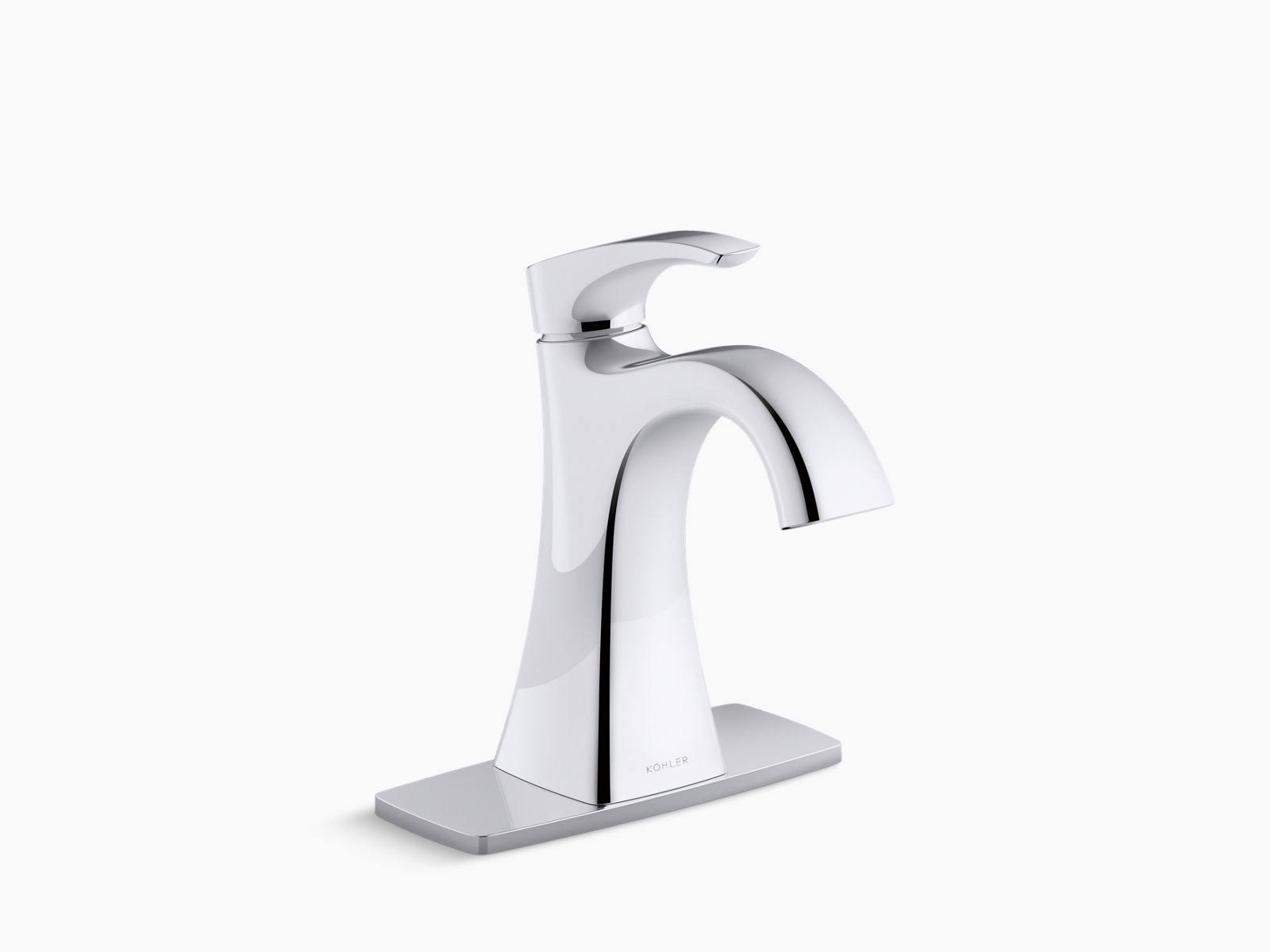 Polished Chrome Single-Handle Bathroom Sink Faucet L802148