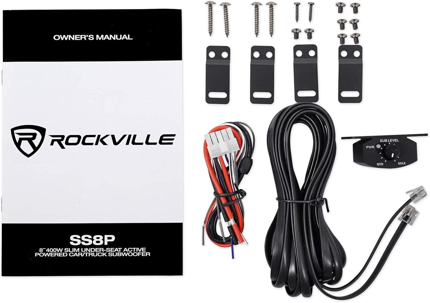 400 Watt Slim Powered Car Subwoofer S44516