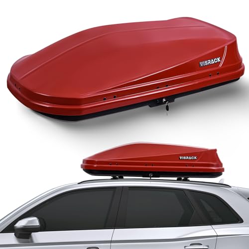 White 21 Cubic Feet Rooftop Cargo Box Carrier with Dual Side Opening Z981