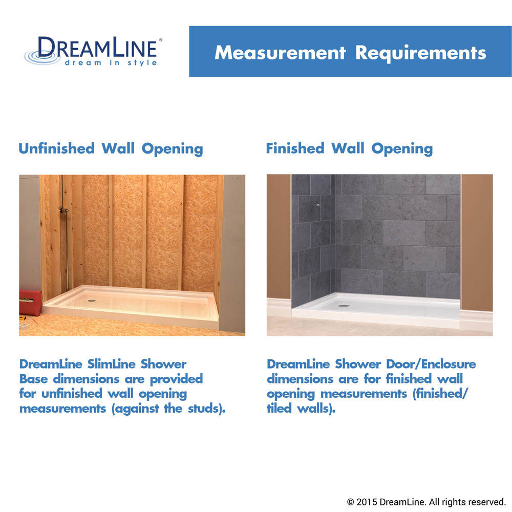 36 in. x 60 in. Single Threshold Shower Base L2161
