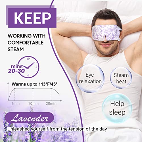 16 Packs Lavender Heated Steam Eye Mask X168