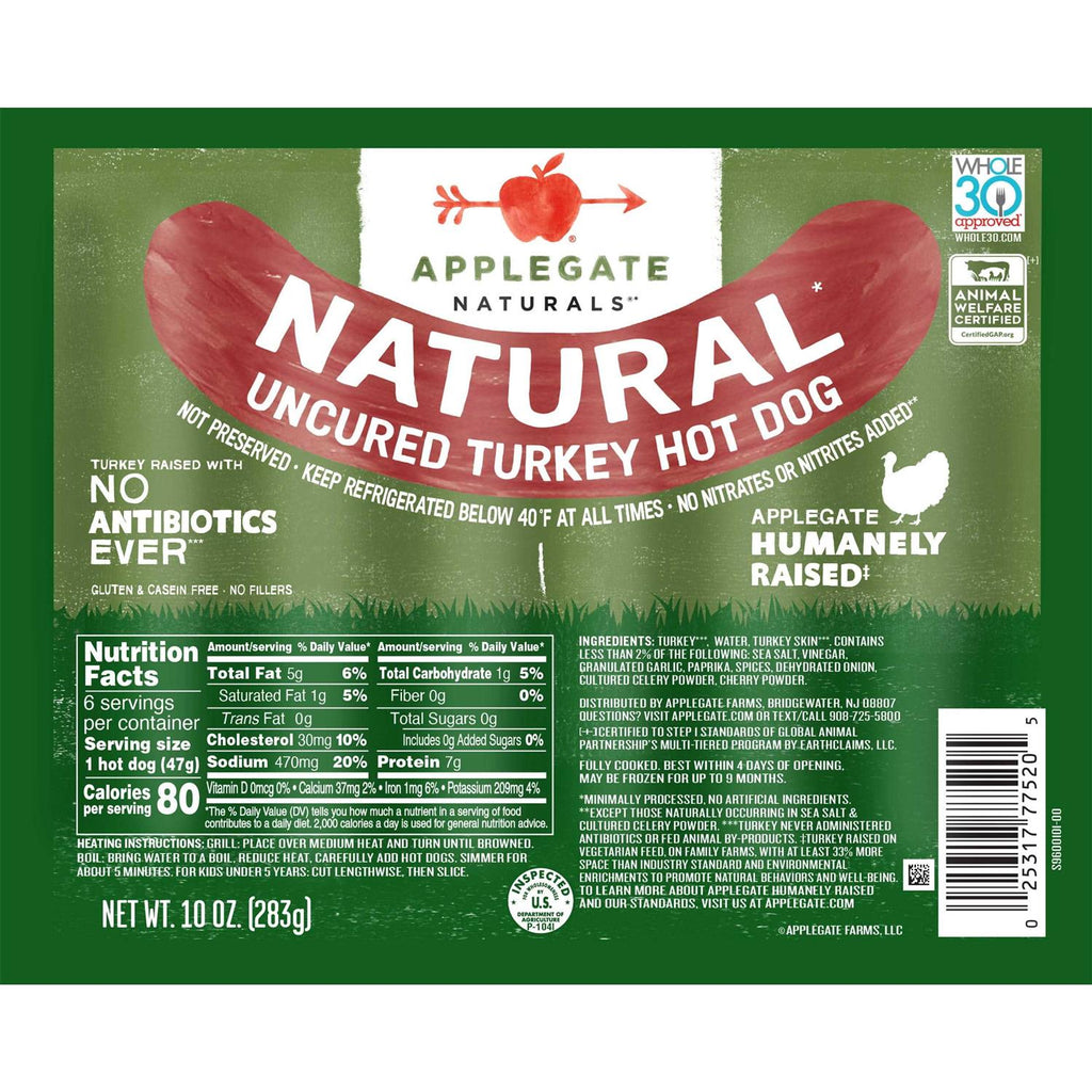 Uncured Turkey Hot Dog O472424