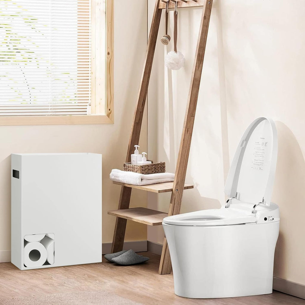 White Toilet Paper Storage Organizer N33645