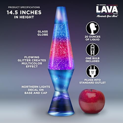 14.5 inch Purple/Blue Plastic Lava Lamp A310